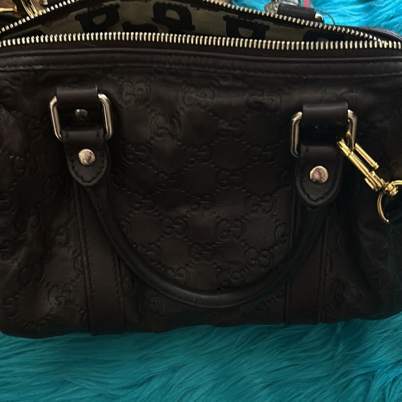 XXX SOLD XXX EUC brown Gucci Guccisima leather bag. - Picture 16 of 16